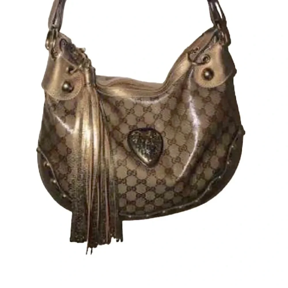 GUCCI Babouska Monogram Hobo shoulder bag with  matching wallet - Picture 17 of 17